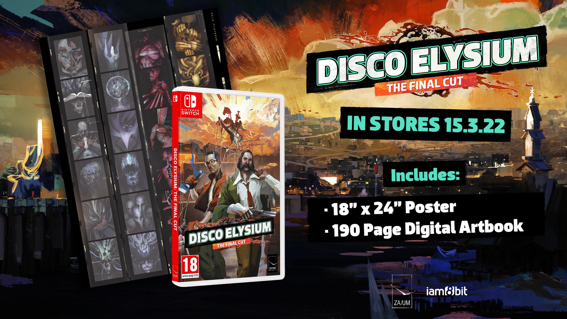 Disco Elysium - The Final Cut Nintendo Switch Physical Edition | ZA/UM, iam8bit, Skybound Games