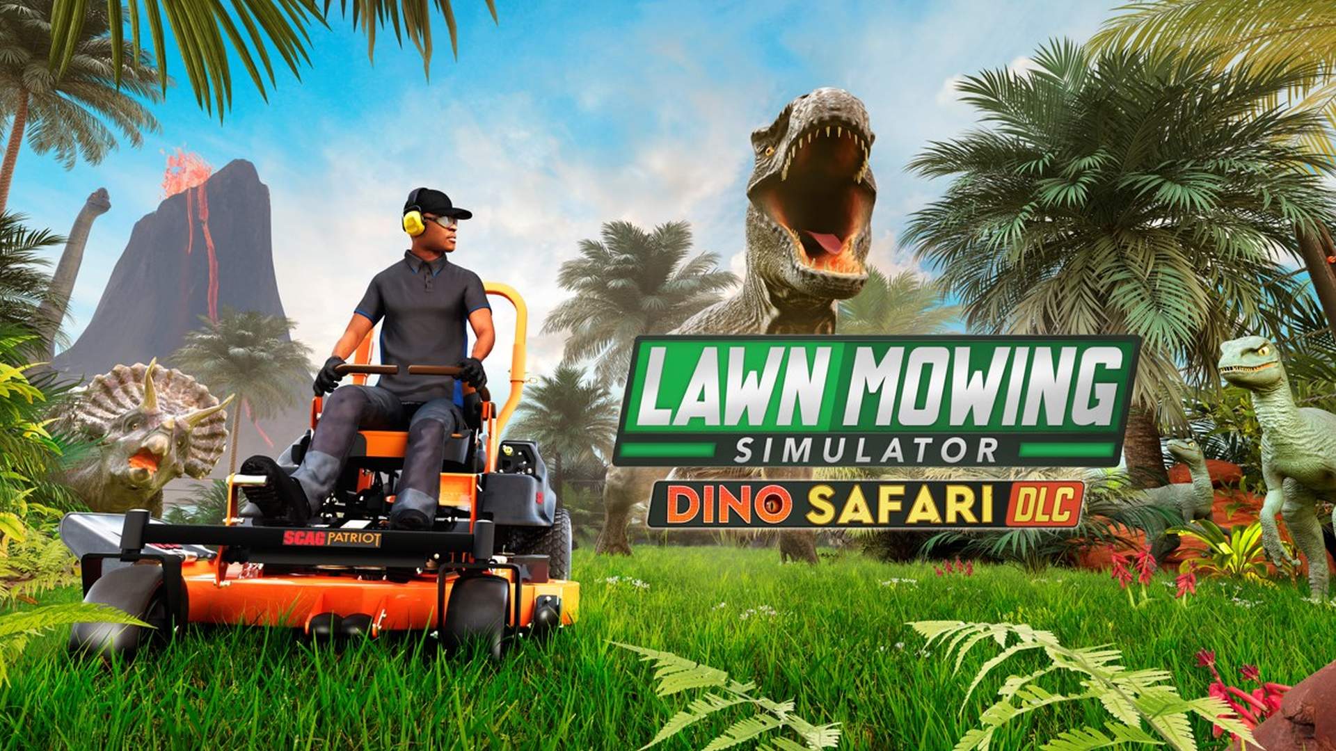 Lawn Mowing Simulator - Dino Safari DLC | Curve Games, Skyhook Games