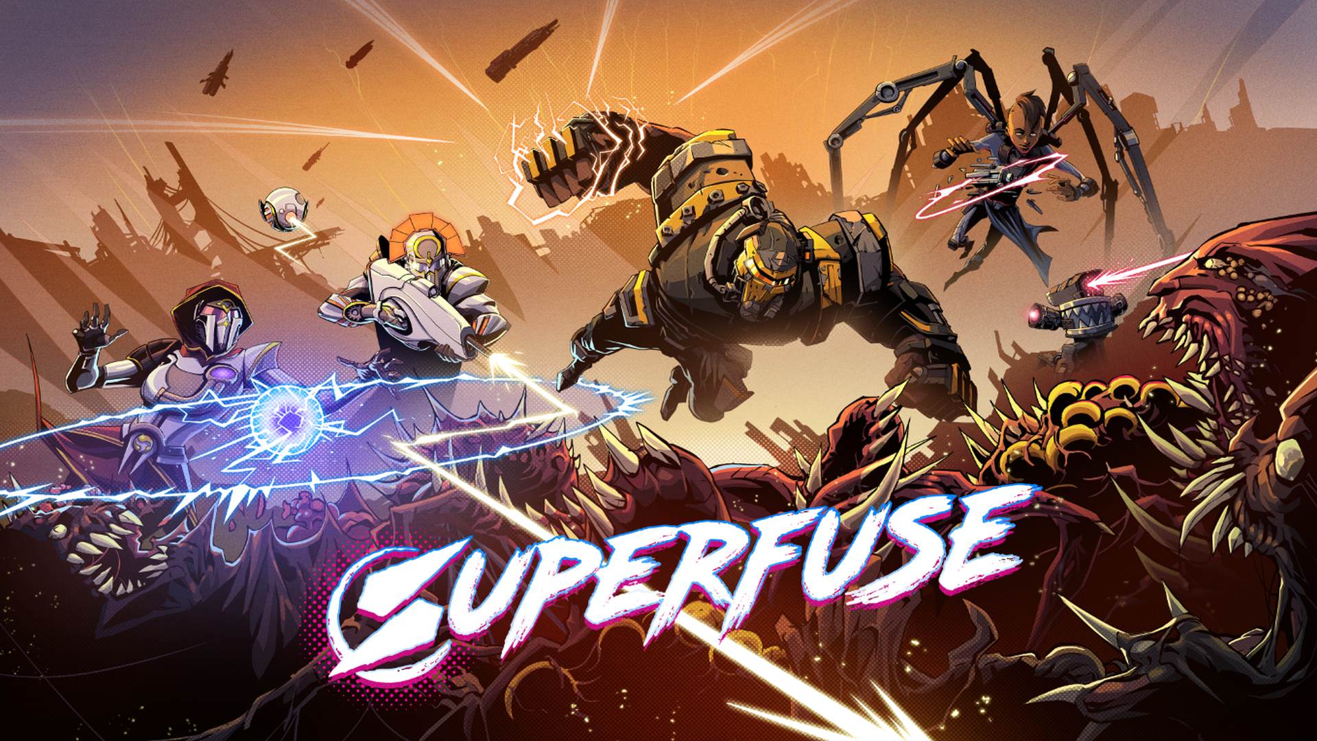 Superfuse - Key Art | Raw Fury, Stitch Heads