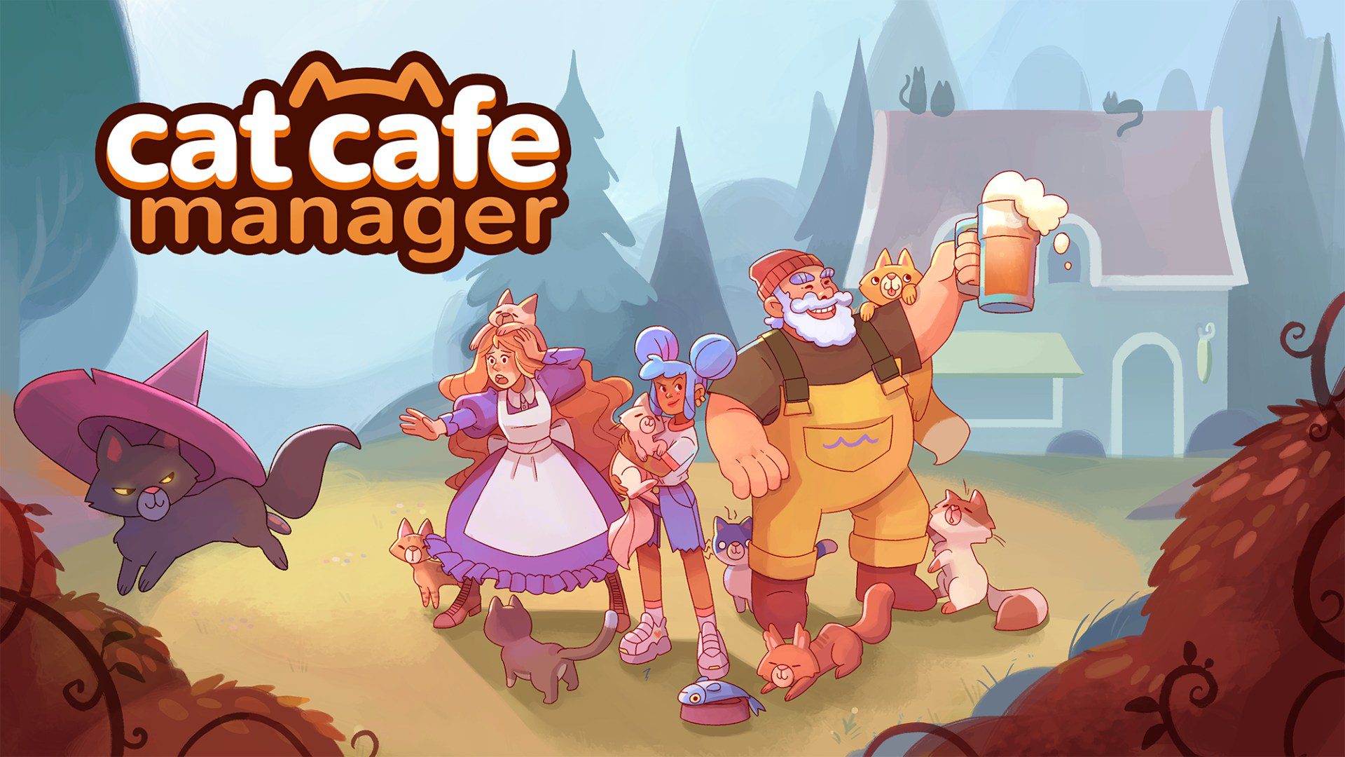 Cat Cafe Manager - Key Art | Freedom Games, Roost Games